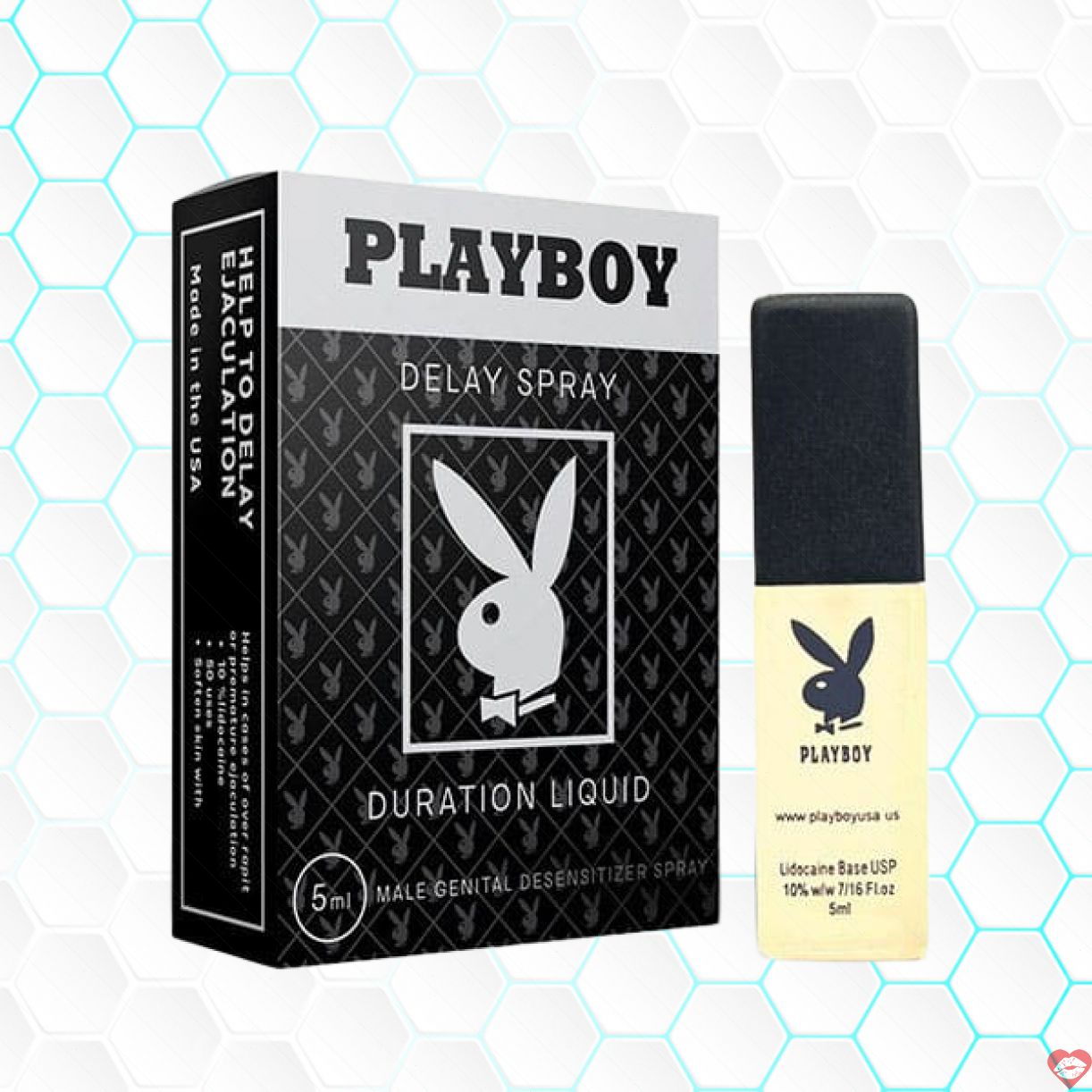 Chai xịt kéo dài Playboy Mỹ 5ml đen tăng khoái cảm phái mạnh
