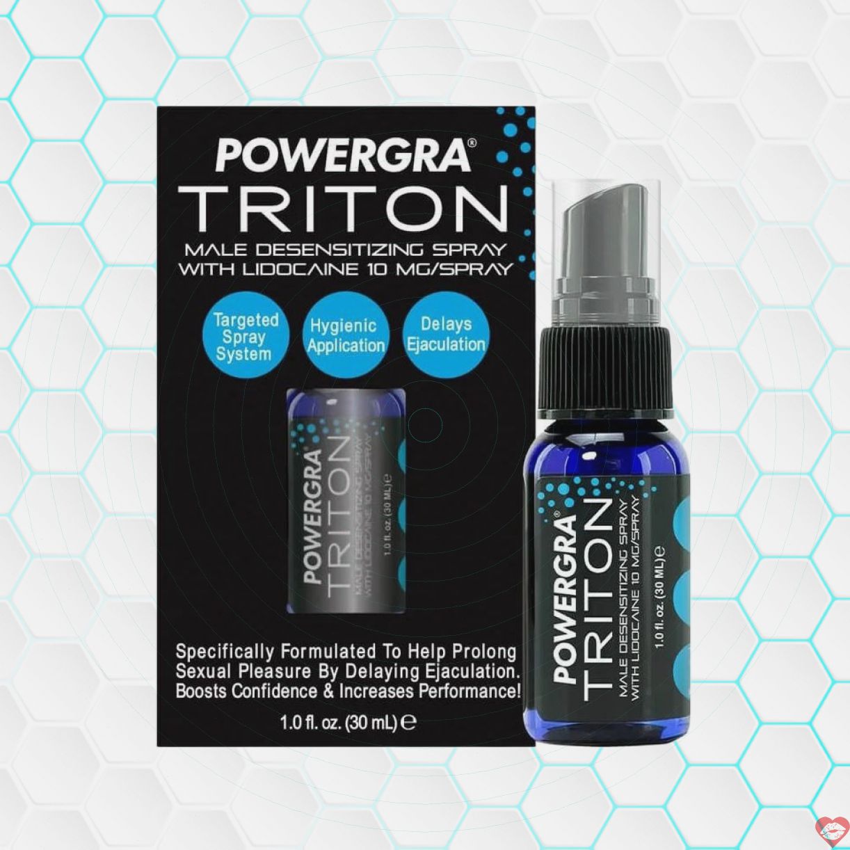 Chai xịt trì hoãn Powergra Triton 30ml USA tăng khoái cảm hiệu quả 