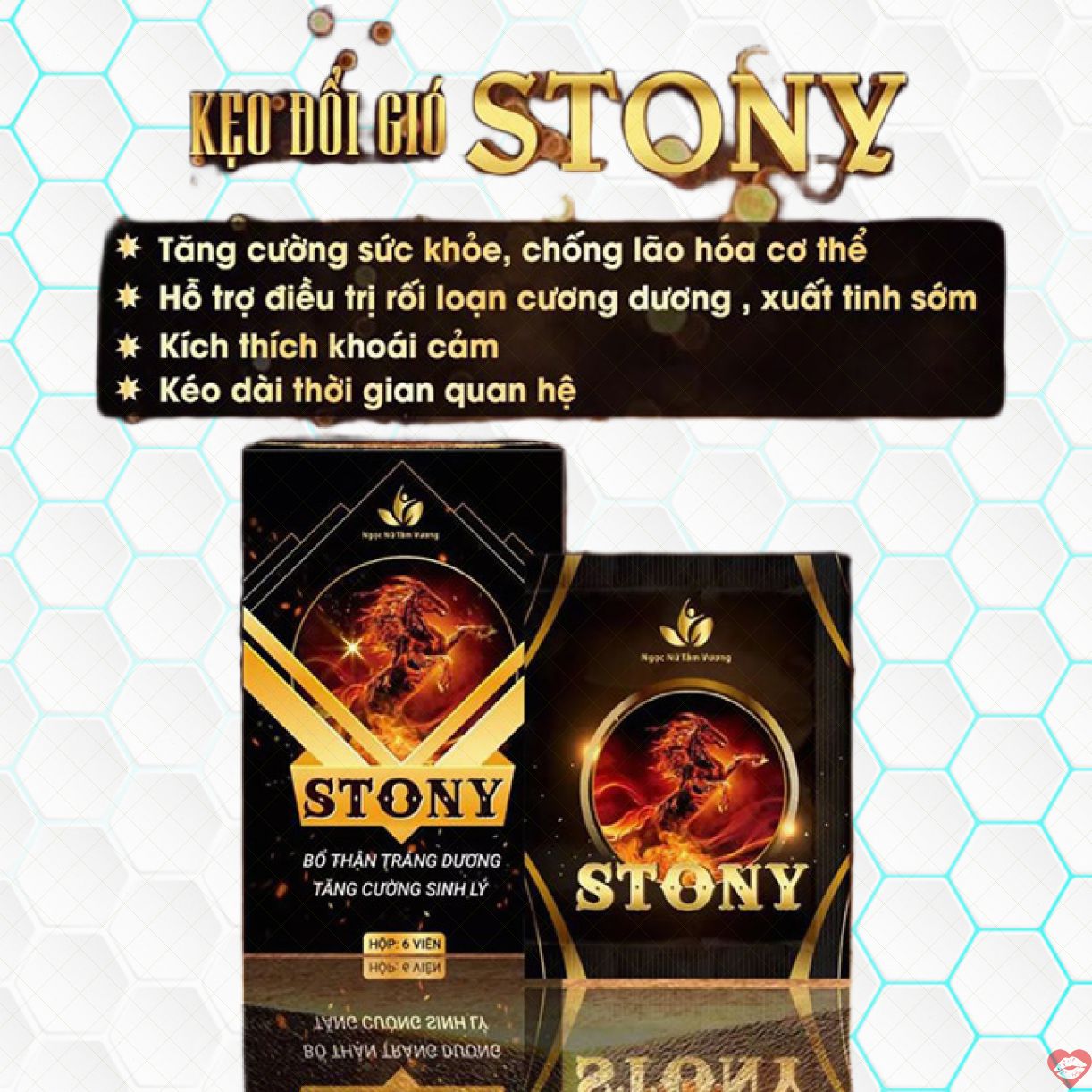 Kẹo đổi gió Stony vị thơm mát thanh lọc cơ thể hấp dẫn 