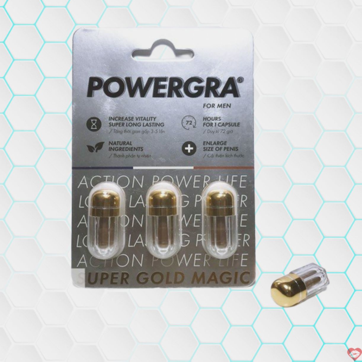 Powergra Tăng Cường Sinh Lý Nam - Hỗ Trợ Hâm Nóng Đời Sống 