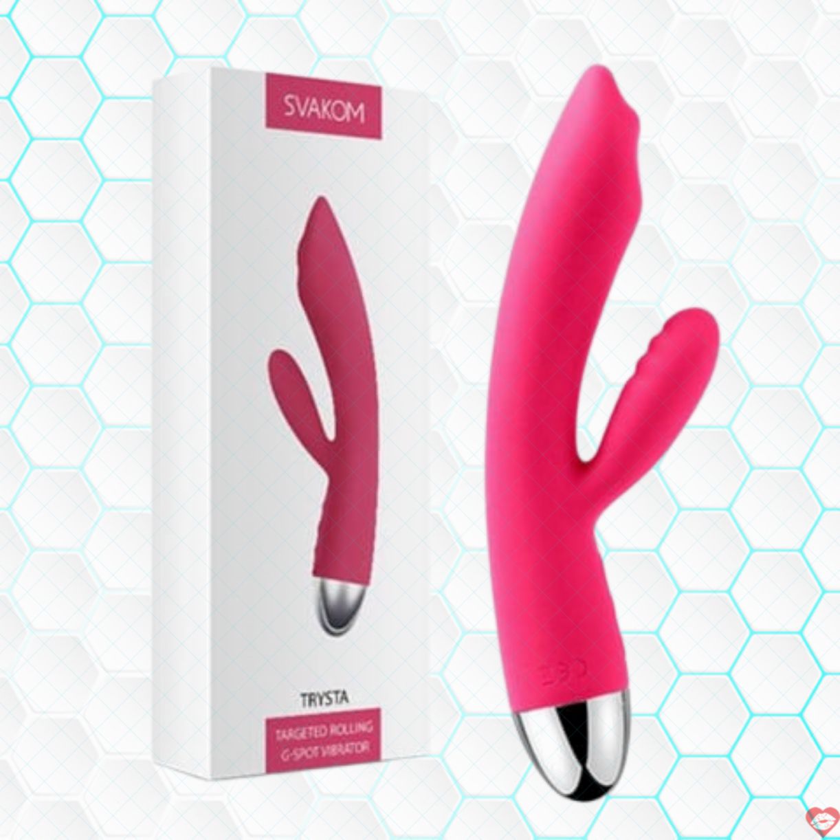 Dương vật giả Svakom Trysta Pink 35 chế độ rung sạc tiện lợi 