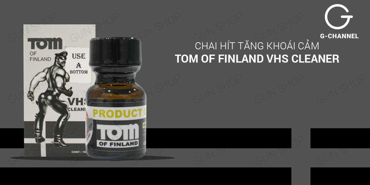  Phân phối Chai hít tăng khoái cảm Popper Tom Of Finland VHS Cleaner Use A Bottom - Chai 10ml cao cấp