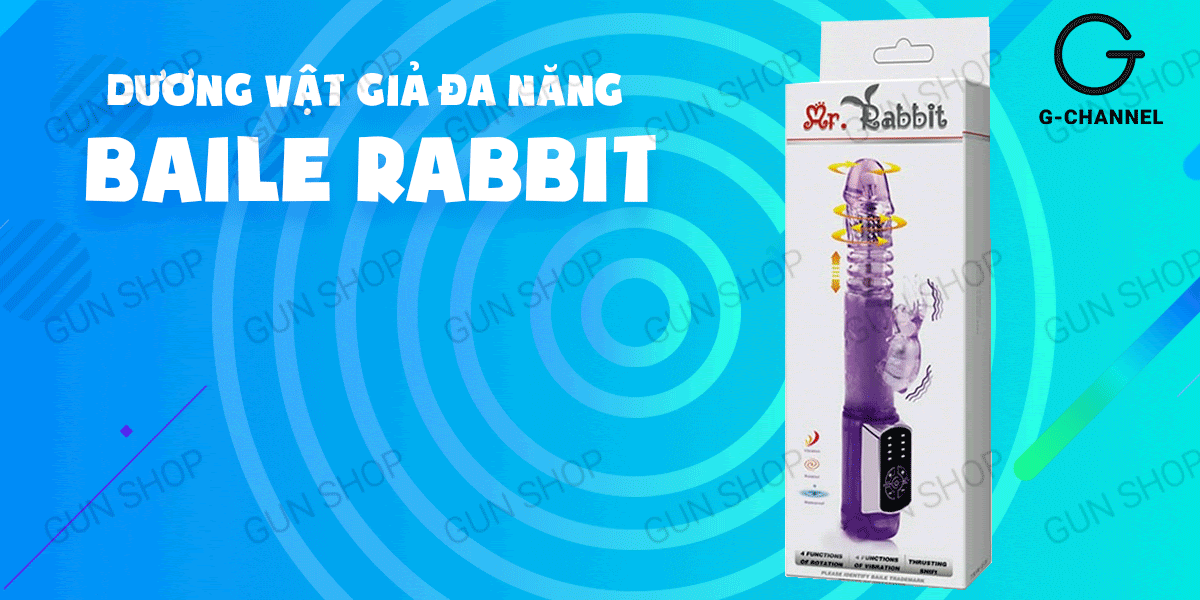 Thông tin Dương vật giả đa năng rung ngoáy 4 chế độ dùng pin - Baile Rabbit mới nhất