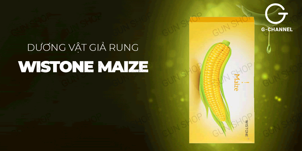 Giá sỉ Dương vật giả rung hình trái bắp đa chế độ rung sạc điện - Wistone Maize nhập khẩu