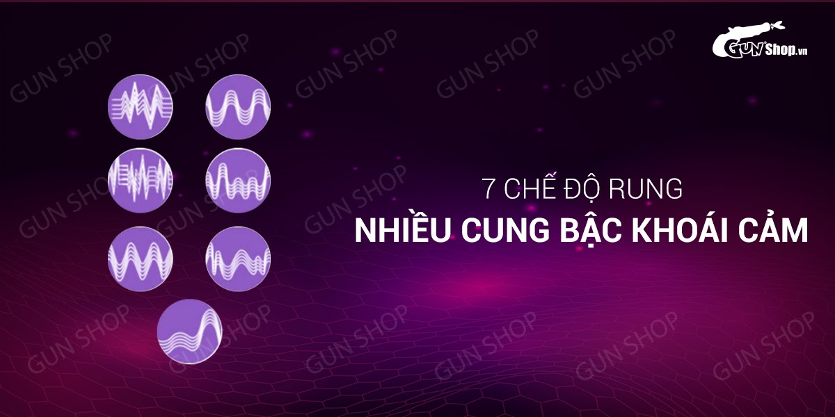  Giá sỉ Dương vật giả xịt nước 7 chế độ rung - Màu tím - Loveaider chính hãng