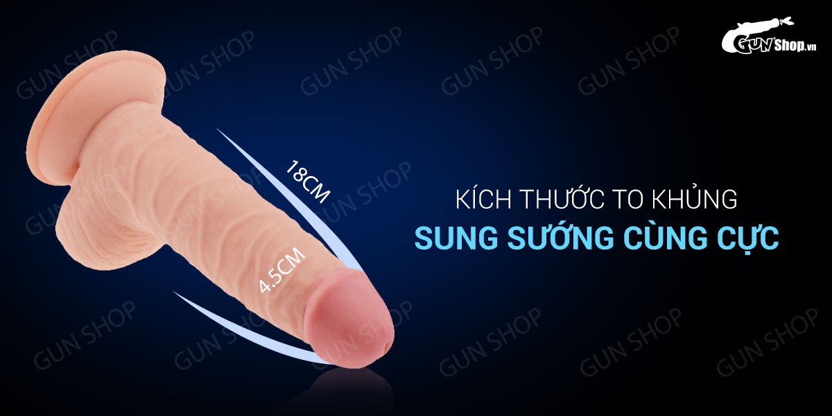 Lovetoy Ultra Soft Dude 7.5 Dương vật giả dính tường mềm mại thoải mái