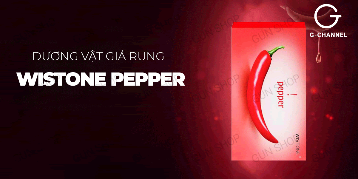 Cung cấp Dương vật giả rung hình quả ớt đa chế độ rung sạc điện - Wistone Pepper chính hãng