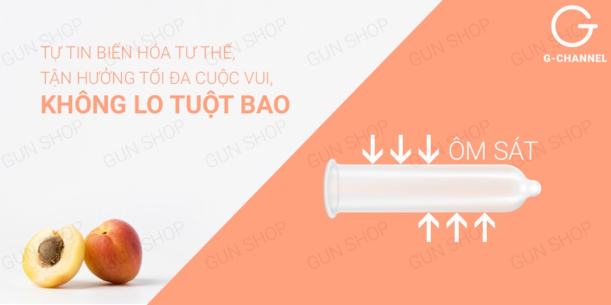  Bán Bao cao su Nakanishi - Siêu mỏng 0.03mm - Hương đào - Hộp 4 cái tốt nhất
