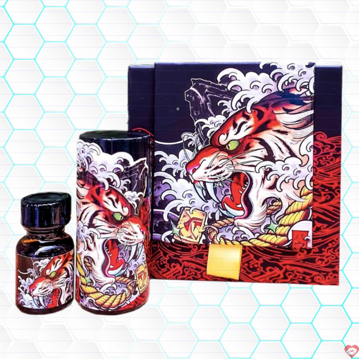 Combo Popper Tiger Đỏ 50ml Chính Hãng - Kích Thích Mạnh Mẽ 