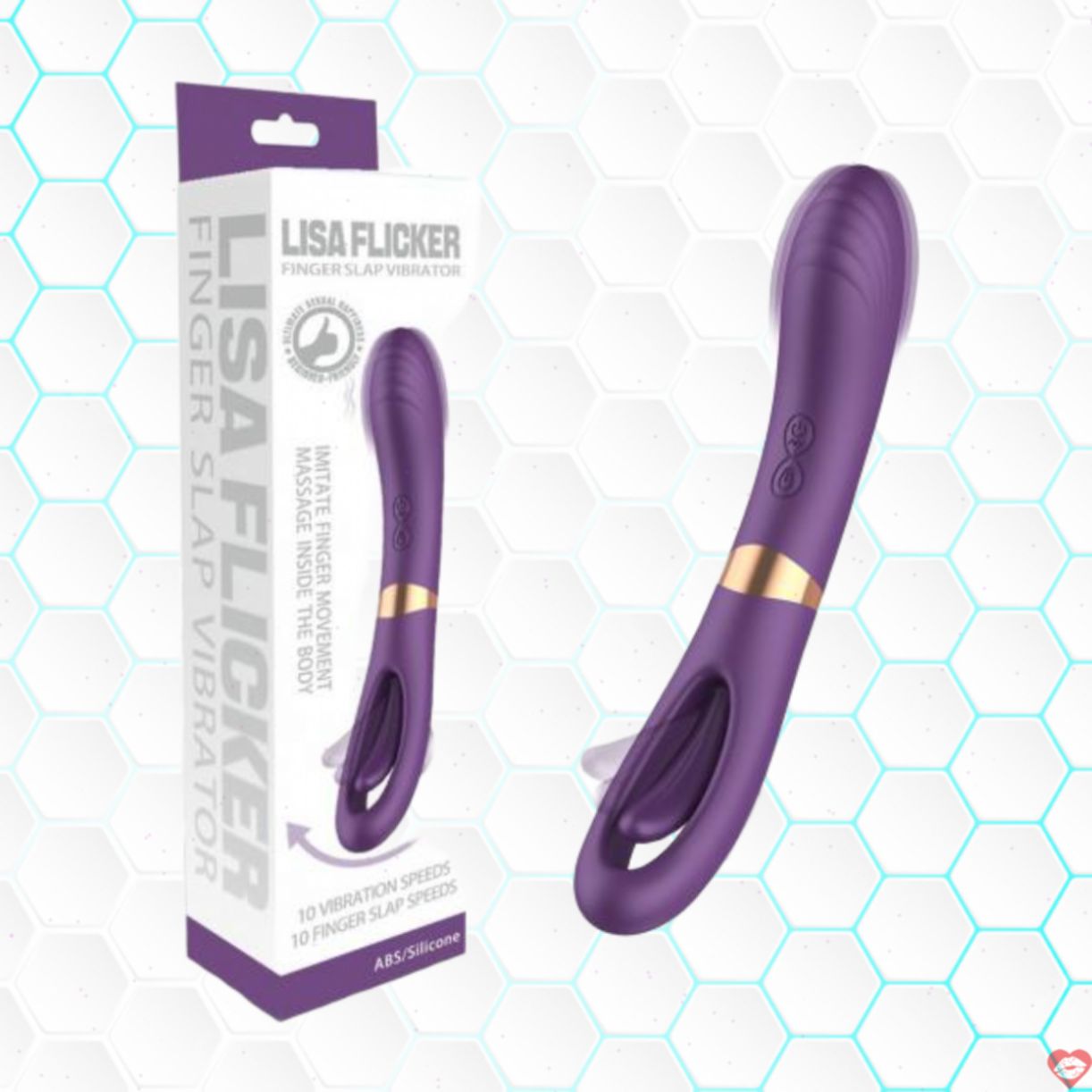 Que rung Lisa Flicker 2 đầu liếm búng tay massage kích thích 