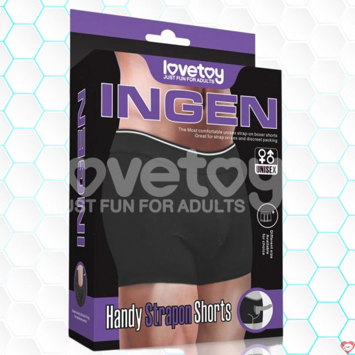 Quần short dương vật trứng rung Lovetoy Ingen cao cấp kích thích 