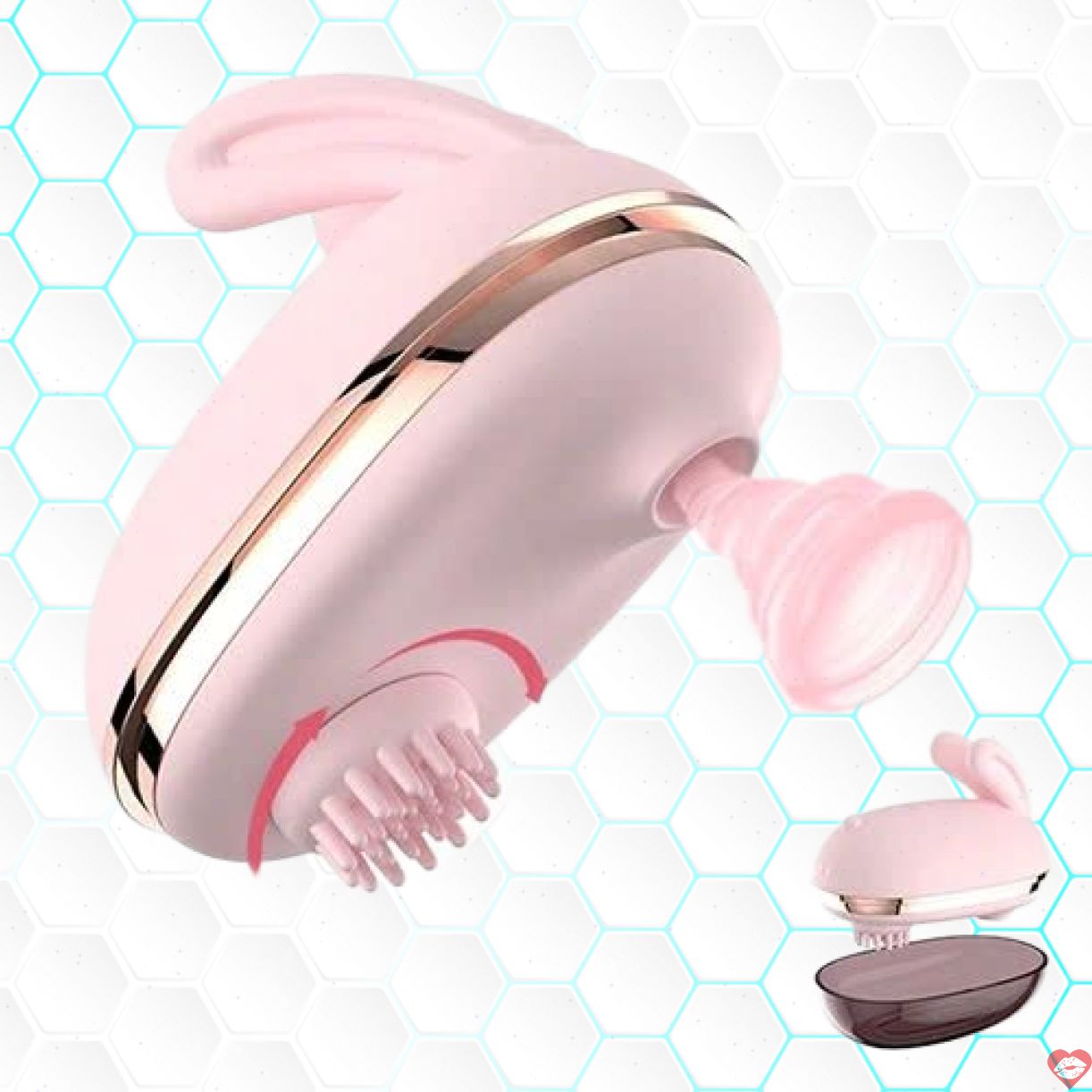 Máy massage lưỡi liếm Hee Tu Pulse Solo chất liệu silicone hồng kích thích cực đã 