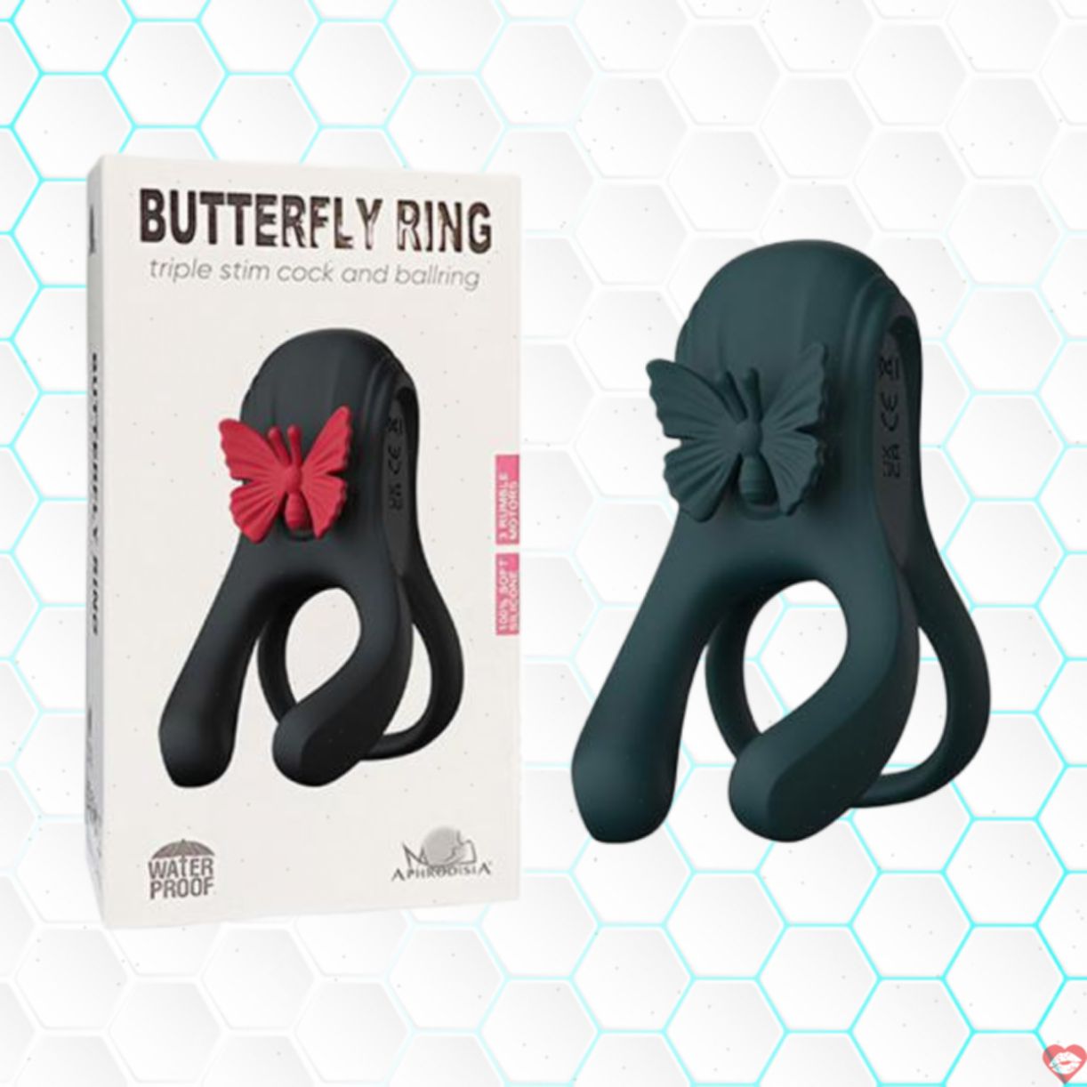 Butterfly Ring 2 - Vòng rung đôi Cánh Bướm siêu phê 