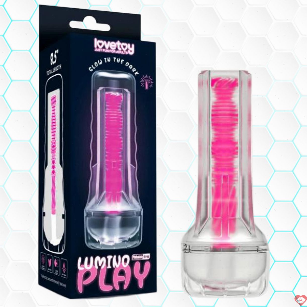 Âm đạo giả siêu thực Lovetoy Lumino silicon phát quang dễ dùng 