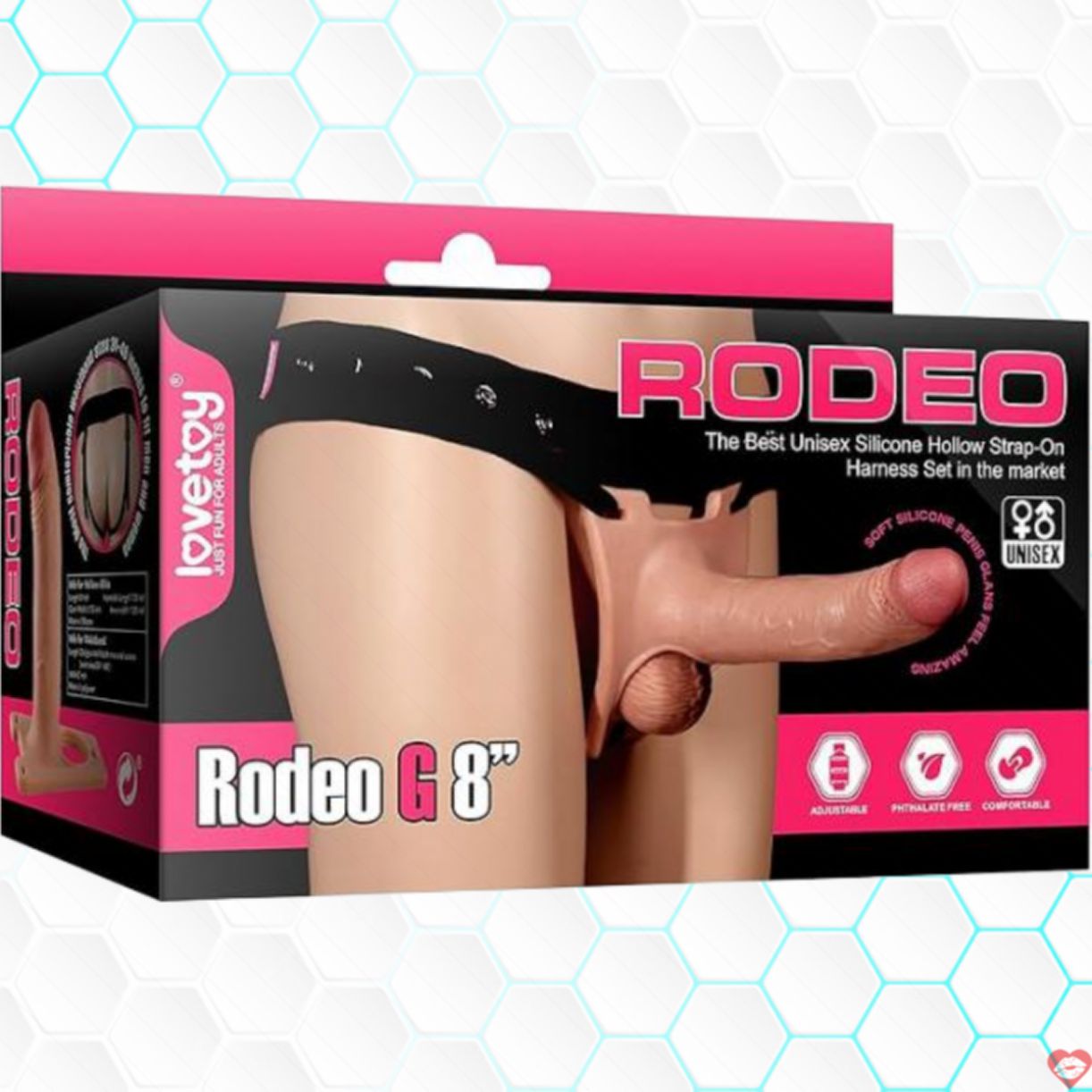 Dương vật giả dây đeo rỗng ruột Lovetoy Rodeo siêu mềm kích thích 