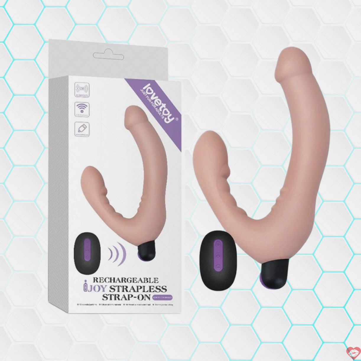 Dương vật giả 2 đầu Lovetoy Ijoy nhiều chế độ rung sạc nhanh 