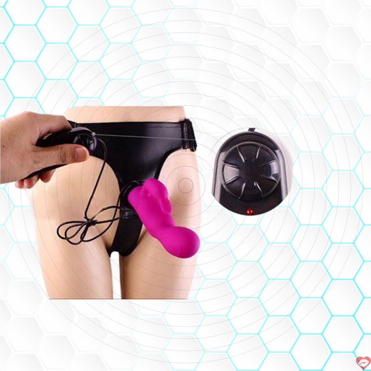 Dương vật giả rung thắt khúc gân nổi dây đeo siêu kích thích 