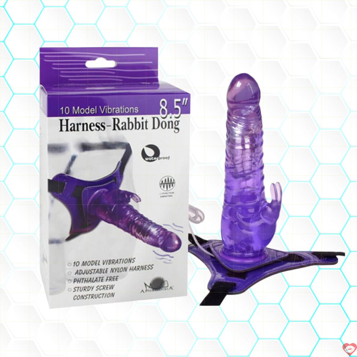 Dương vật giả dây đeo Aphrodisia Rabbit 8.5 inch cảm giác thật 