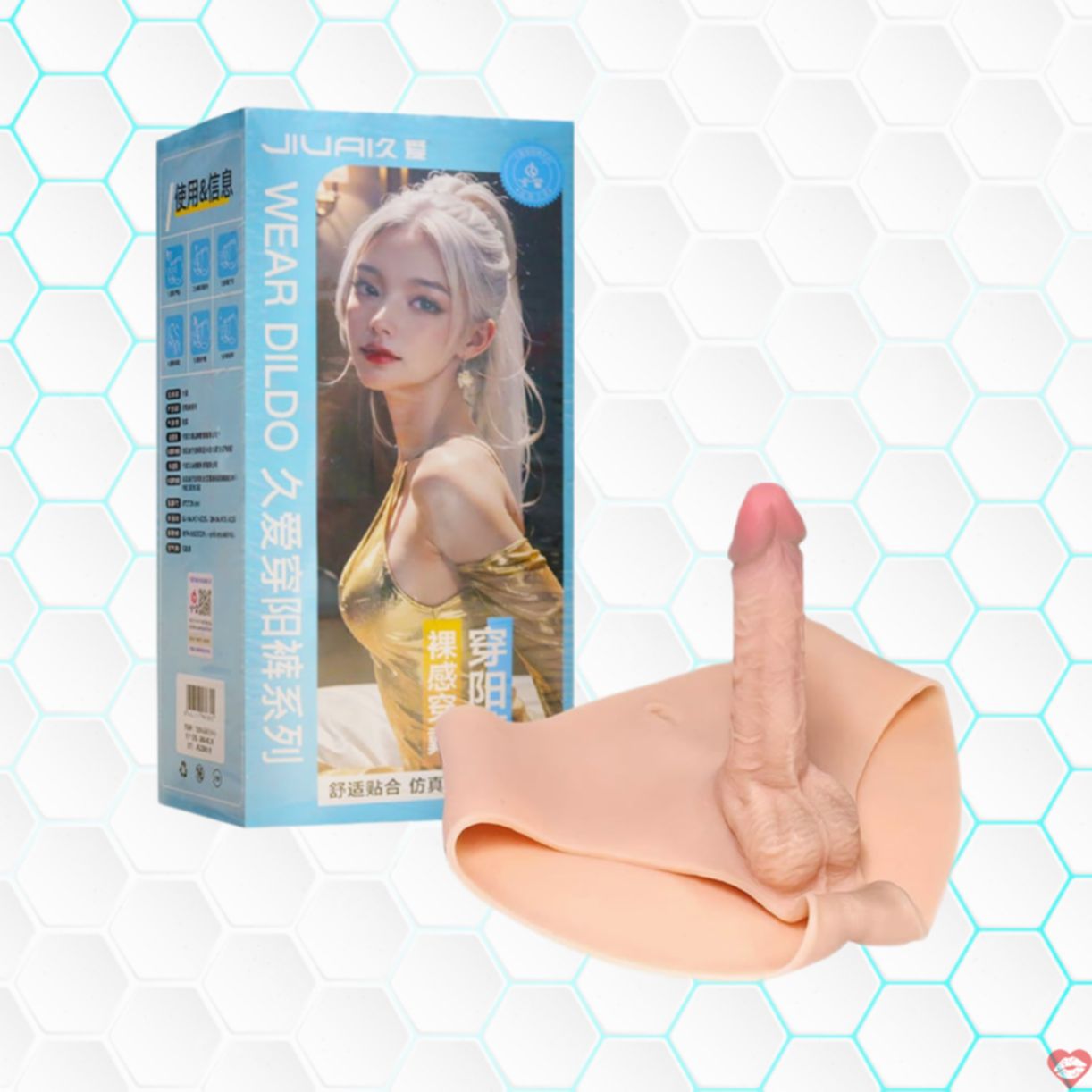 Quần silicon dương vật giả Jiuai Long Love Size L bán chạy 