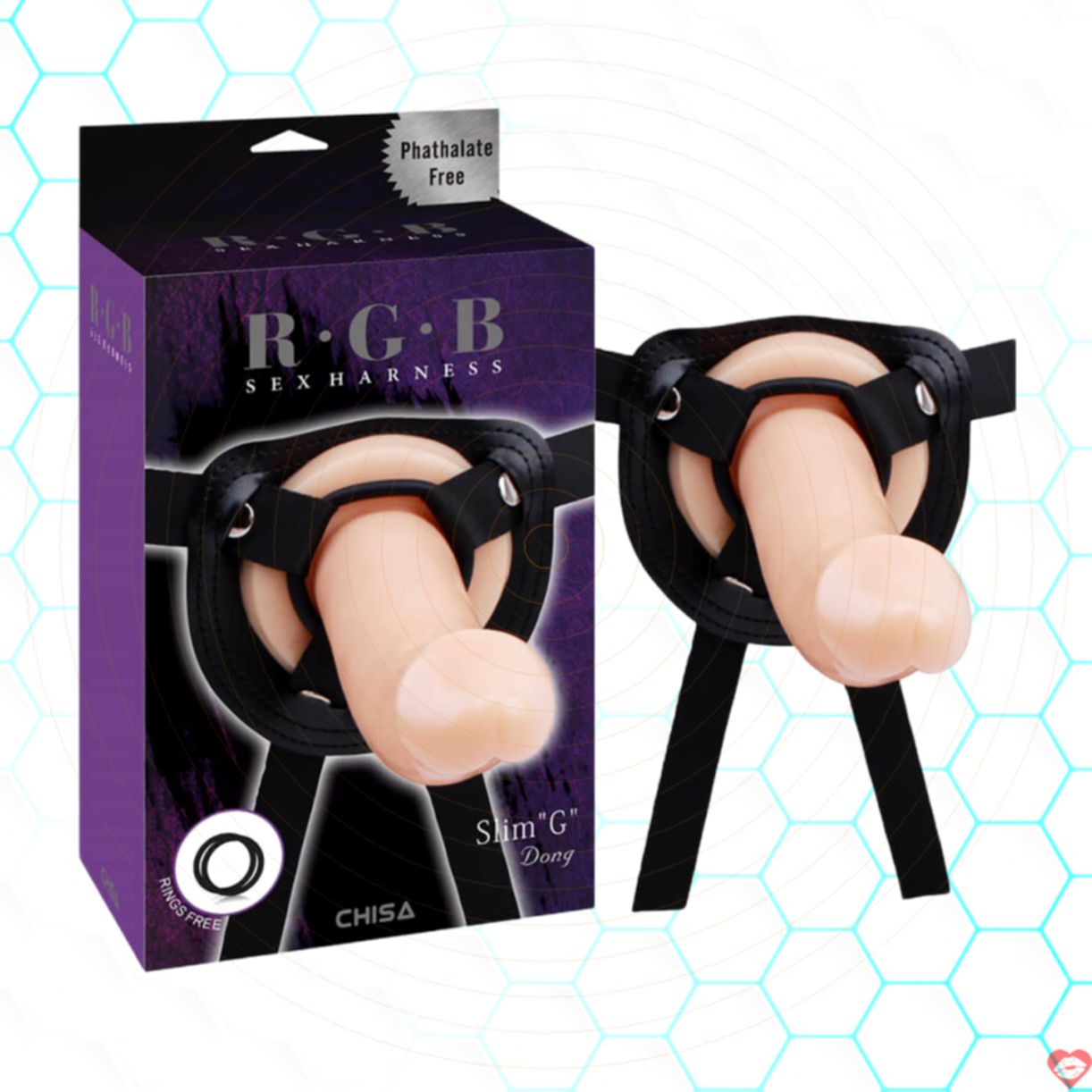 Dương vật giả Chisa Slim G dây đeo tiện lợi tăng khoái cảm 