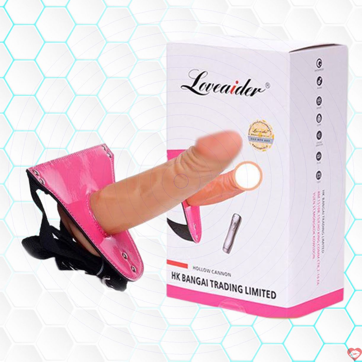 Dây đeo rung Loveaider rỗng ruột tăng khoái cảm mạnh mẽ 