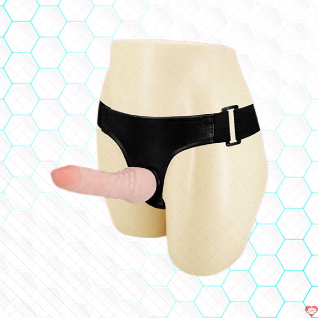 Dương vật giả Baile Ultra Cyberskin có dây đeo, siêu thực, kích thích 