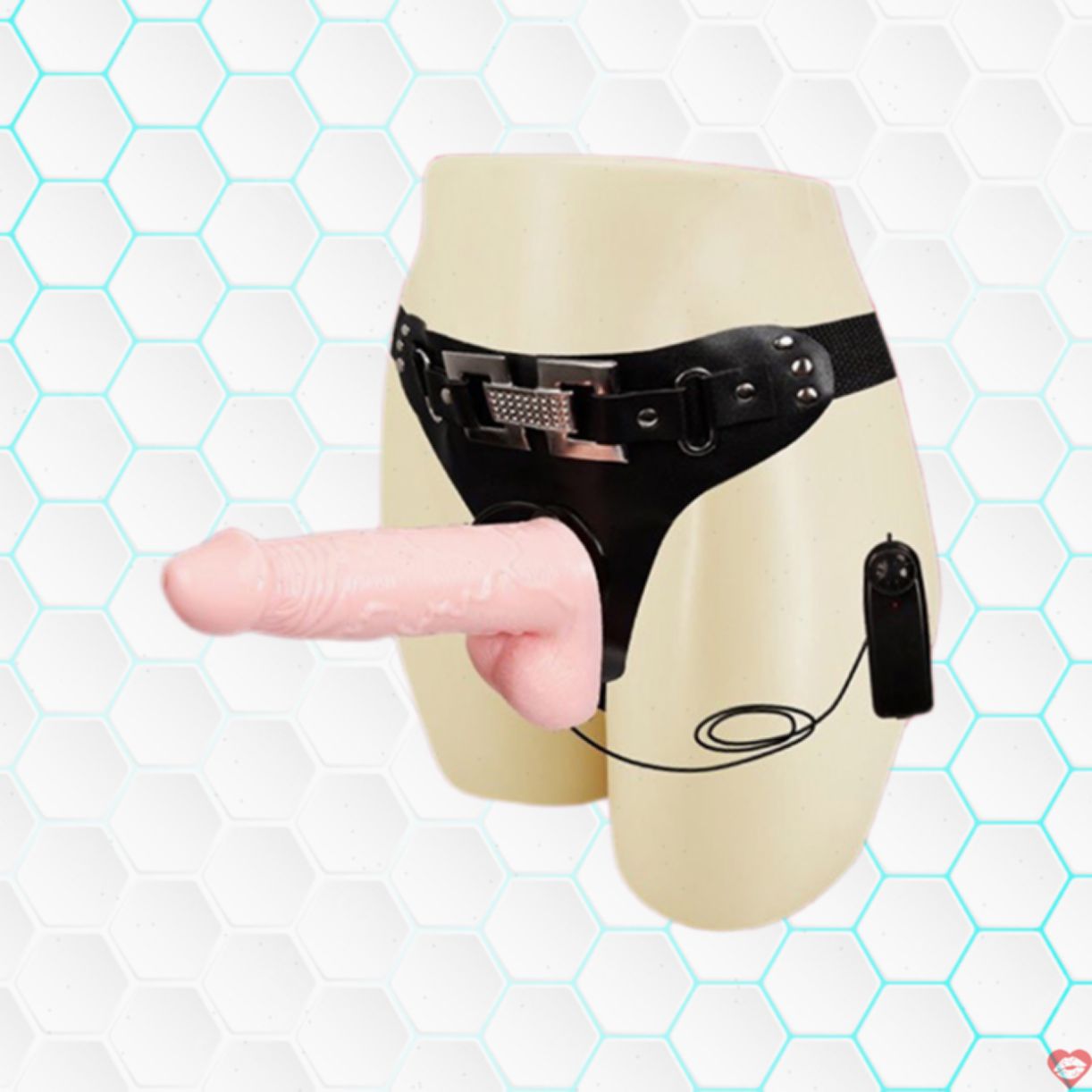 Dương vật giả rung đa chế độ siêu thực dây đeo thoải mái 