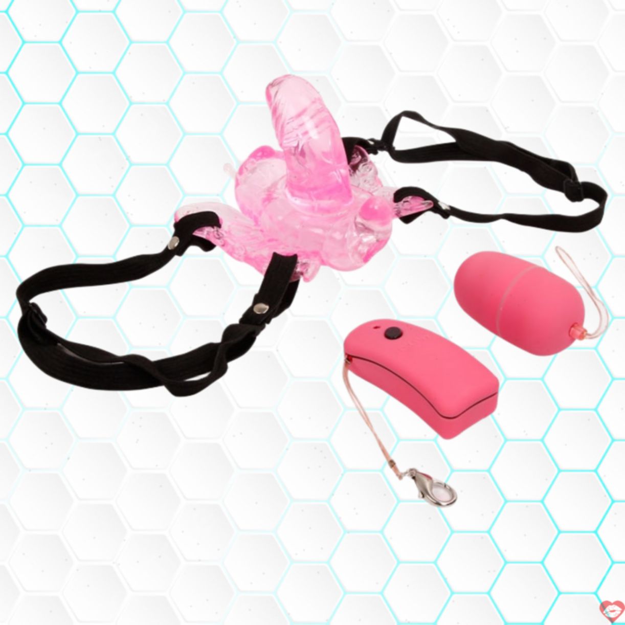 Dương vật giả dây đeo bướm rung mạnh siêu chân thực 