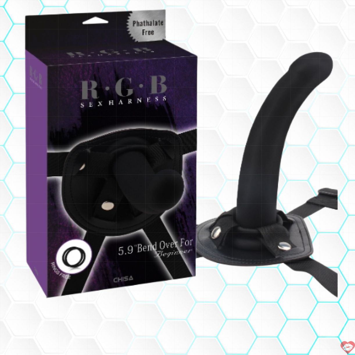 Đai đeo dương vật Chisa R.G.B đen mềm cong size nhỏ giá tốt 