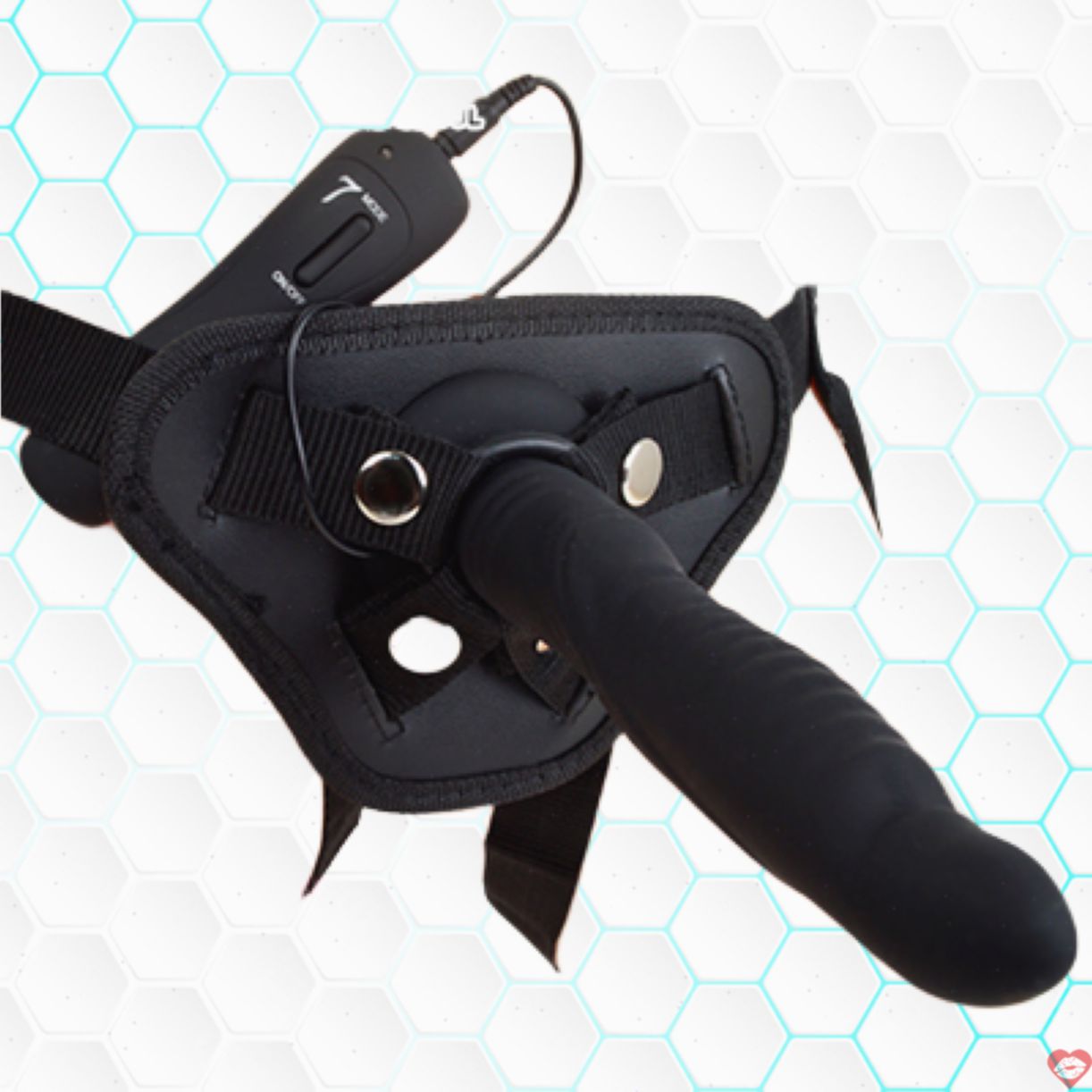 Dây Đeo Silicon Dildo Less-Rung 7 Chế Độ Rung Mạnh Mẽ 