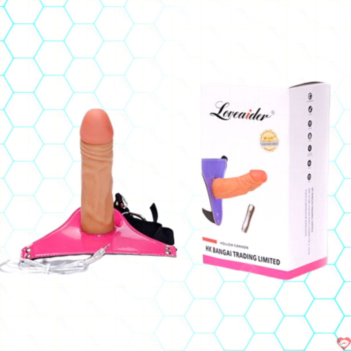 Dương vật giả rung 7 chế độ mềm mịn, dây đeo thoải mái 