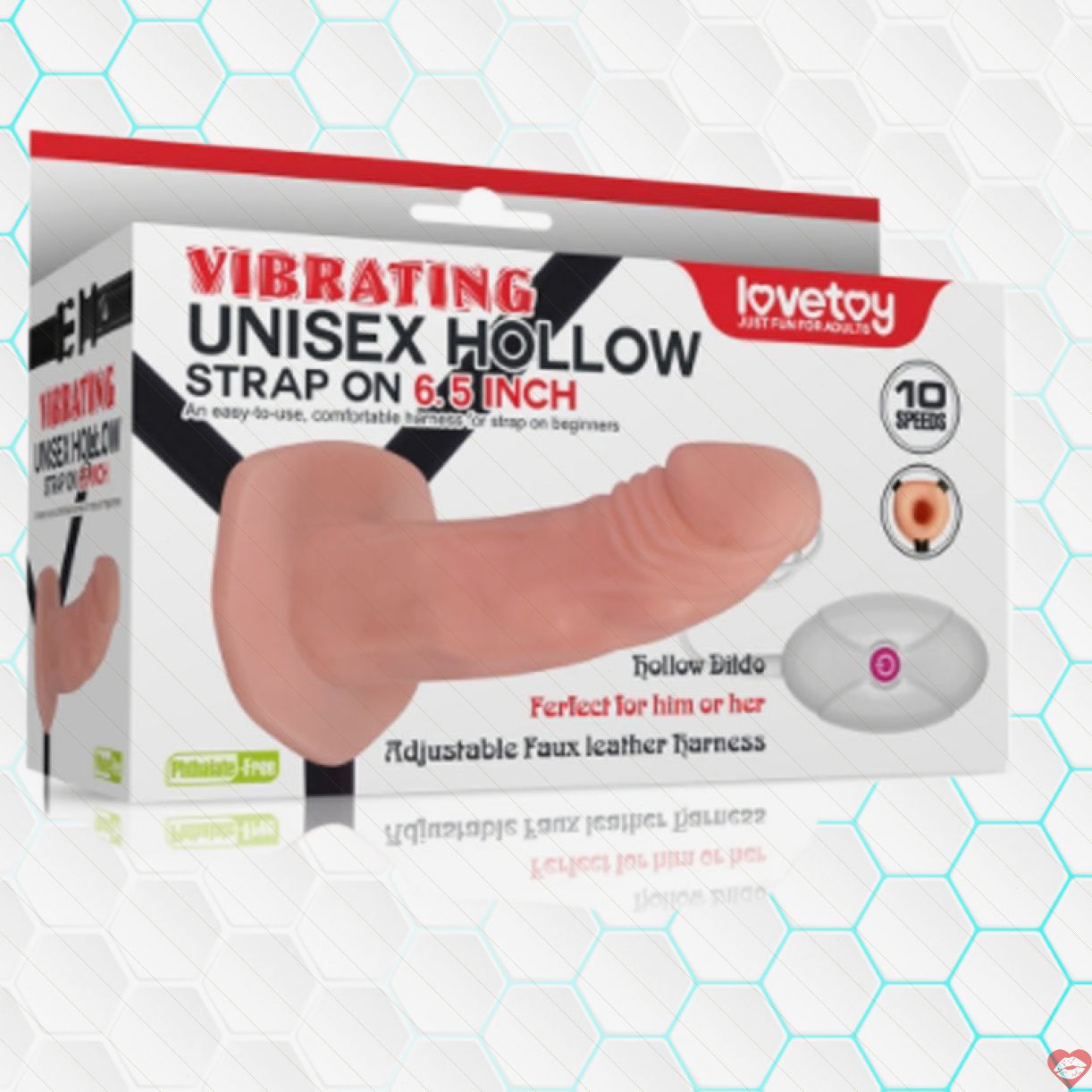 Dương vật giả rung dây đeo thoáng khí Lovetoy USA kích thích cực đỉnh 