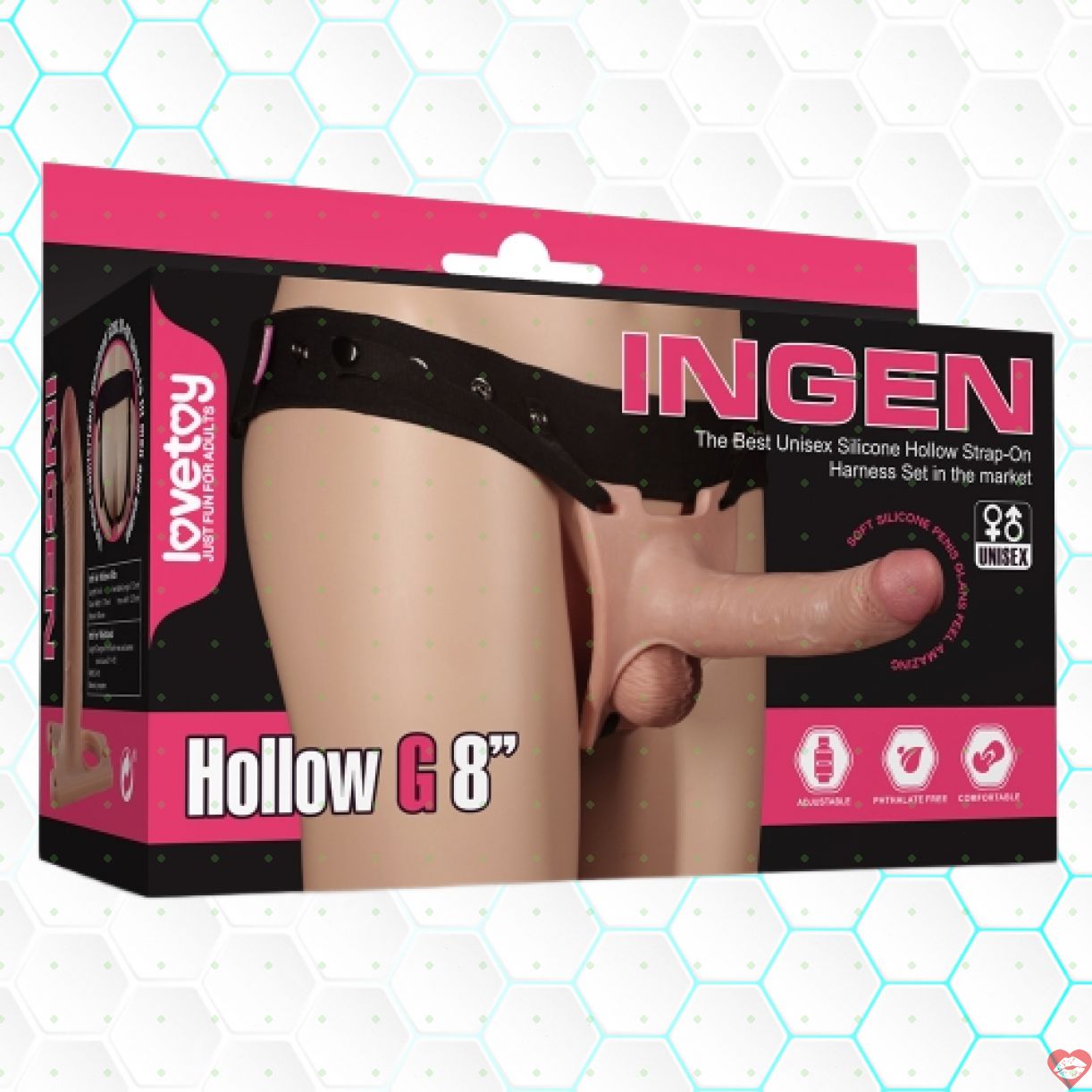 Lovtoy Rodeo USA Dương Vật Giả Dây Đeo Mềm Mịn Chân Thật 