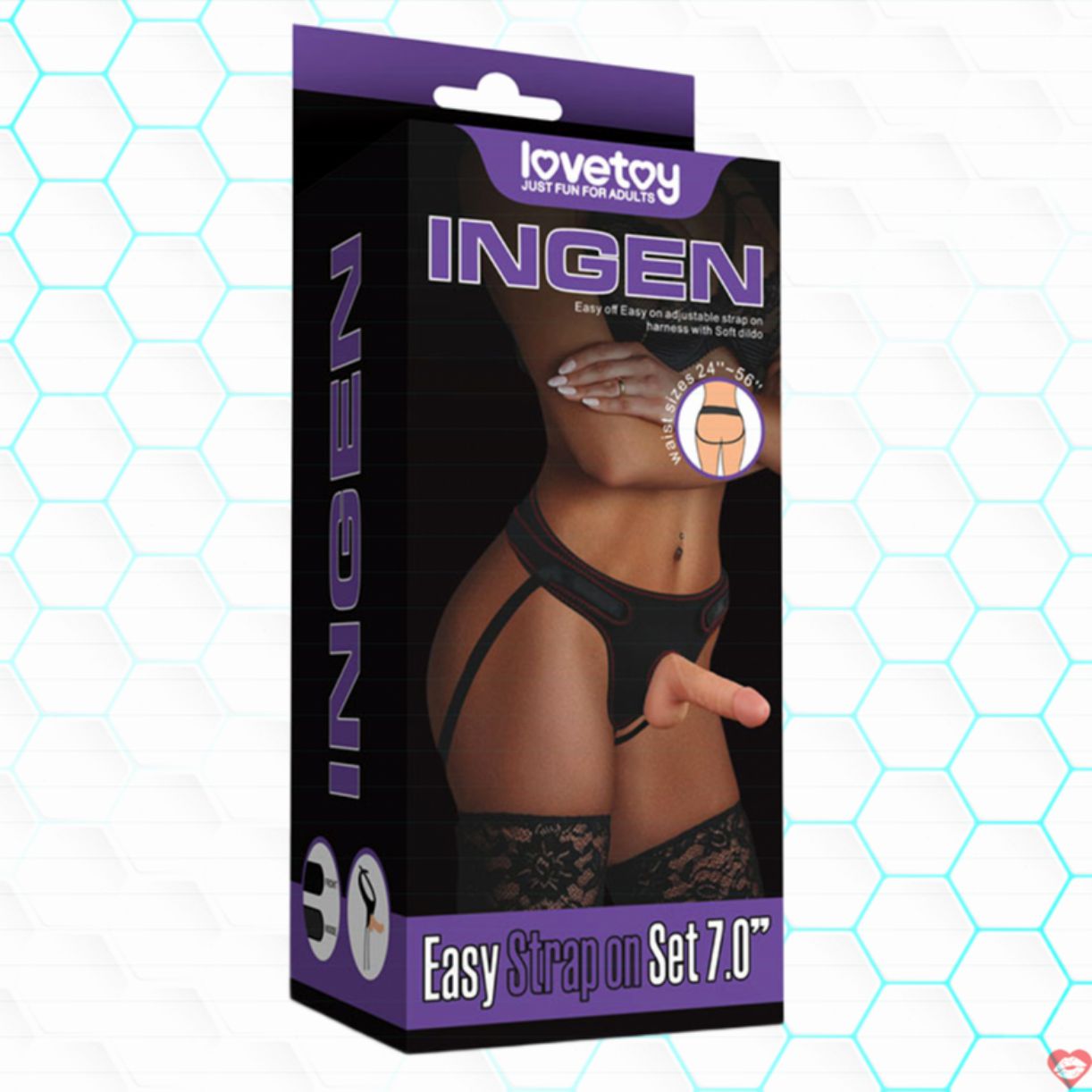 Dương Vật Giả Gắn Dây Đeo Mềm Mịn Kích Thích - Lovetoy USA 