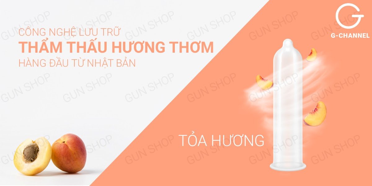  Bán Bao cao su Nakanishi - Siêu mỏng 0.03mm - Hương đào - Hộp 4 cái tốt nhất