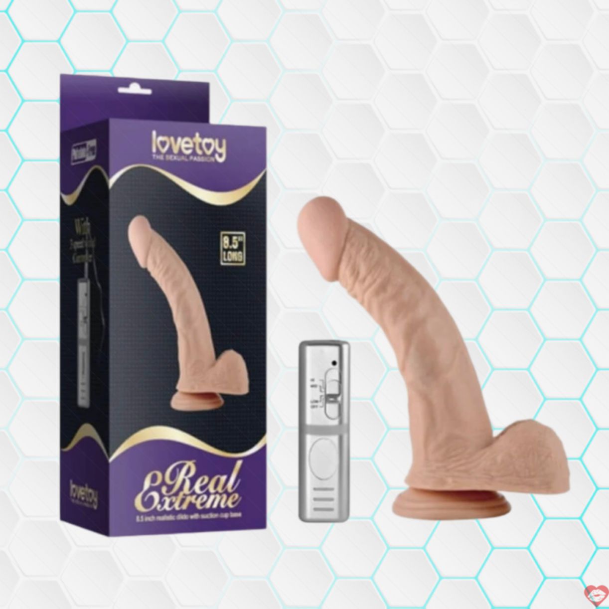 Lovetoy Real Extreme 8.5 siêu thật dính tường, kích thích thú vị 