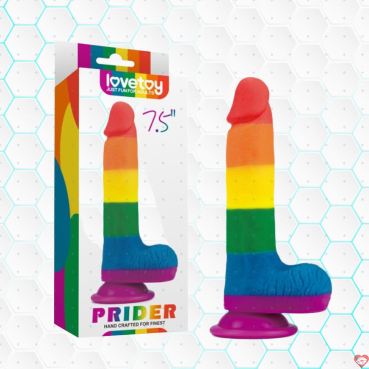 Dương vật giả Lovetoy Prider 7.5 inch dính tường, tăng khoái cảm 