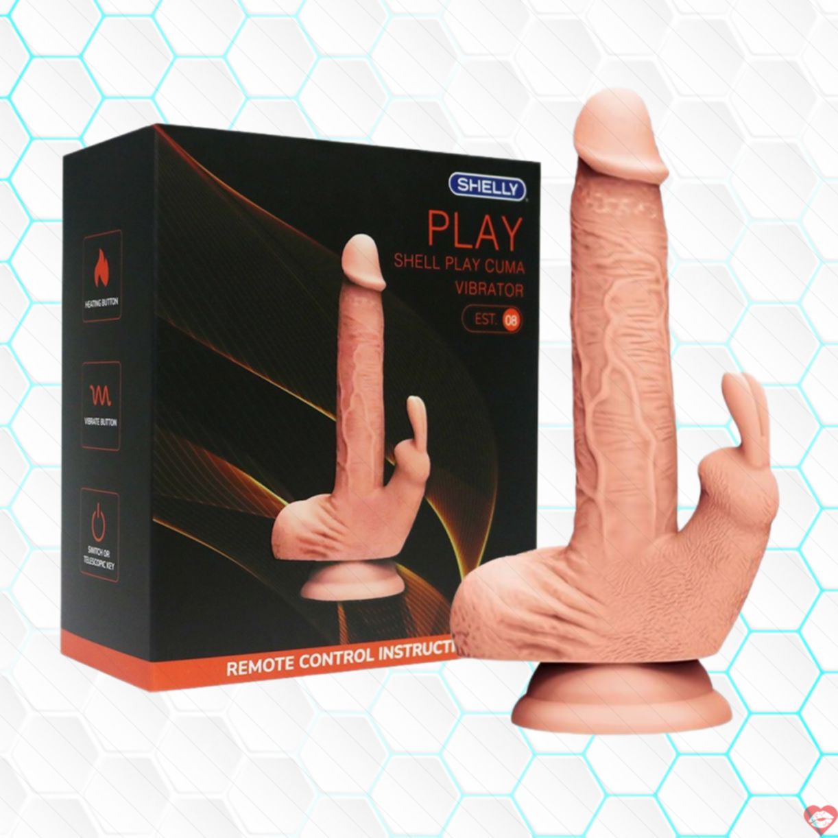 Dương vật giả Shelly Play Cuma dính tường siêu kích thích 