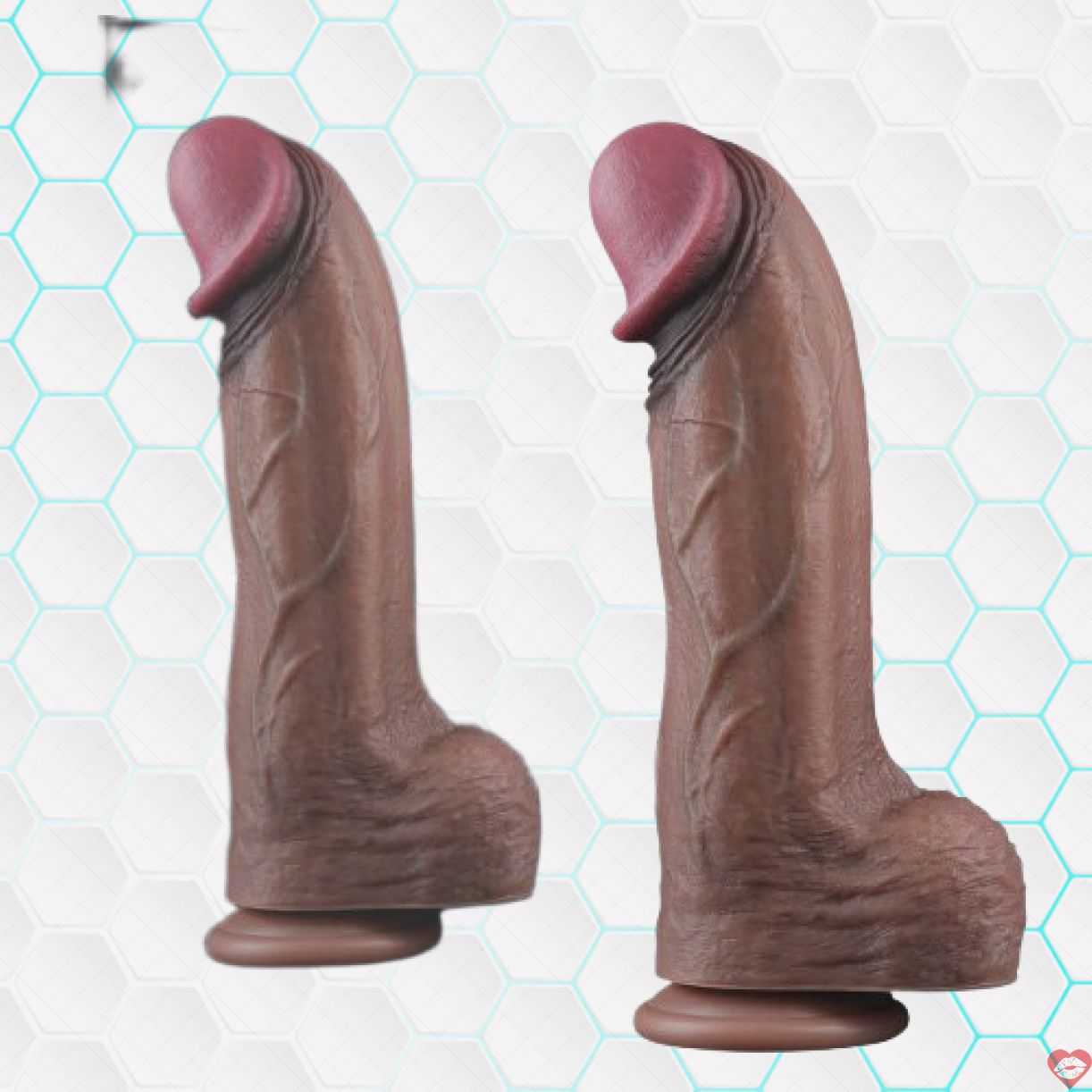 Dương vật giả XXL Lovetoy silicone 2 lớp mềm mịn kích thích 