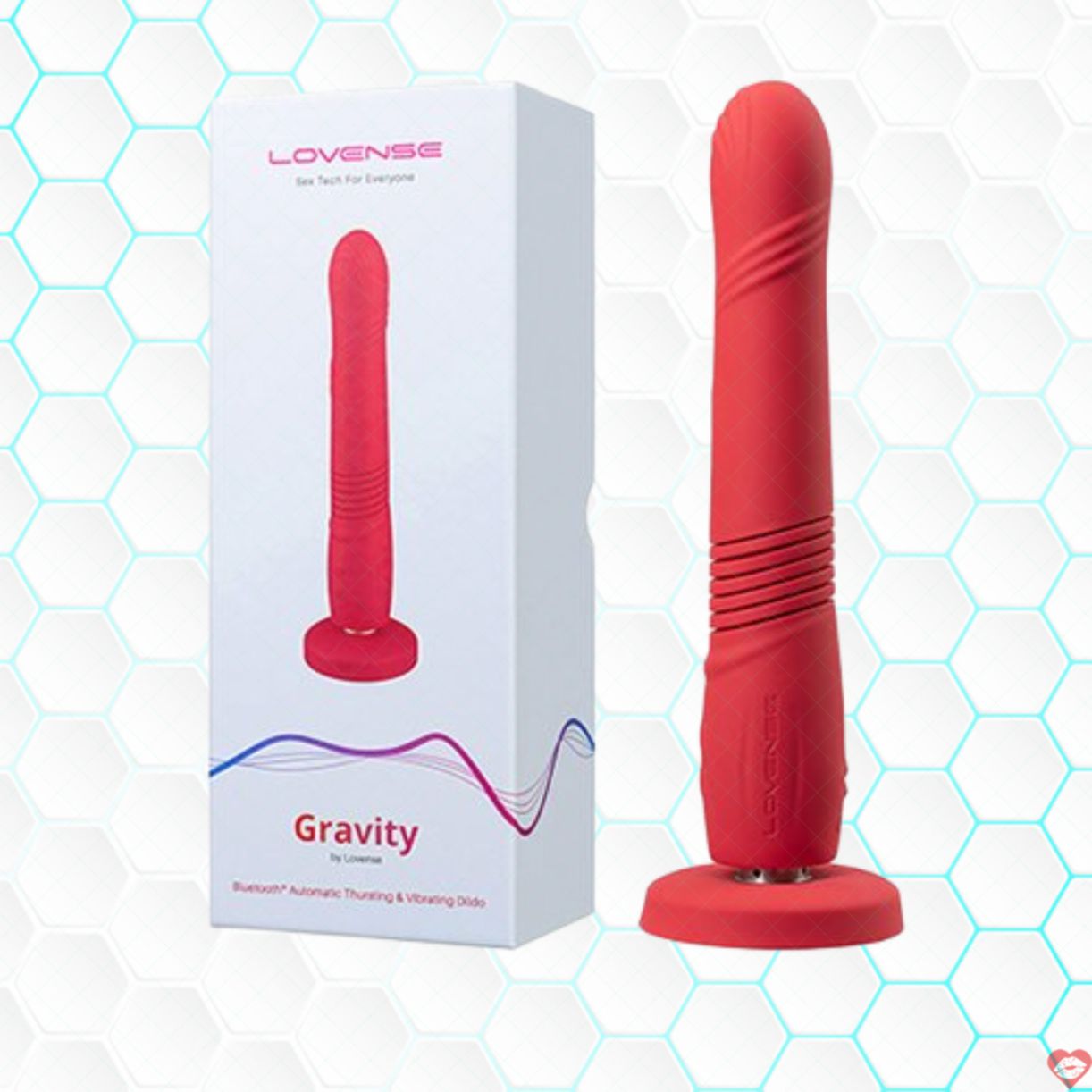 Dương vật giả Lovense Gravity rung thụt tự động điều khiển app 