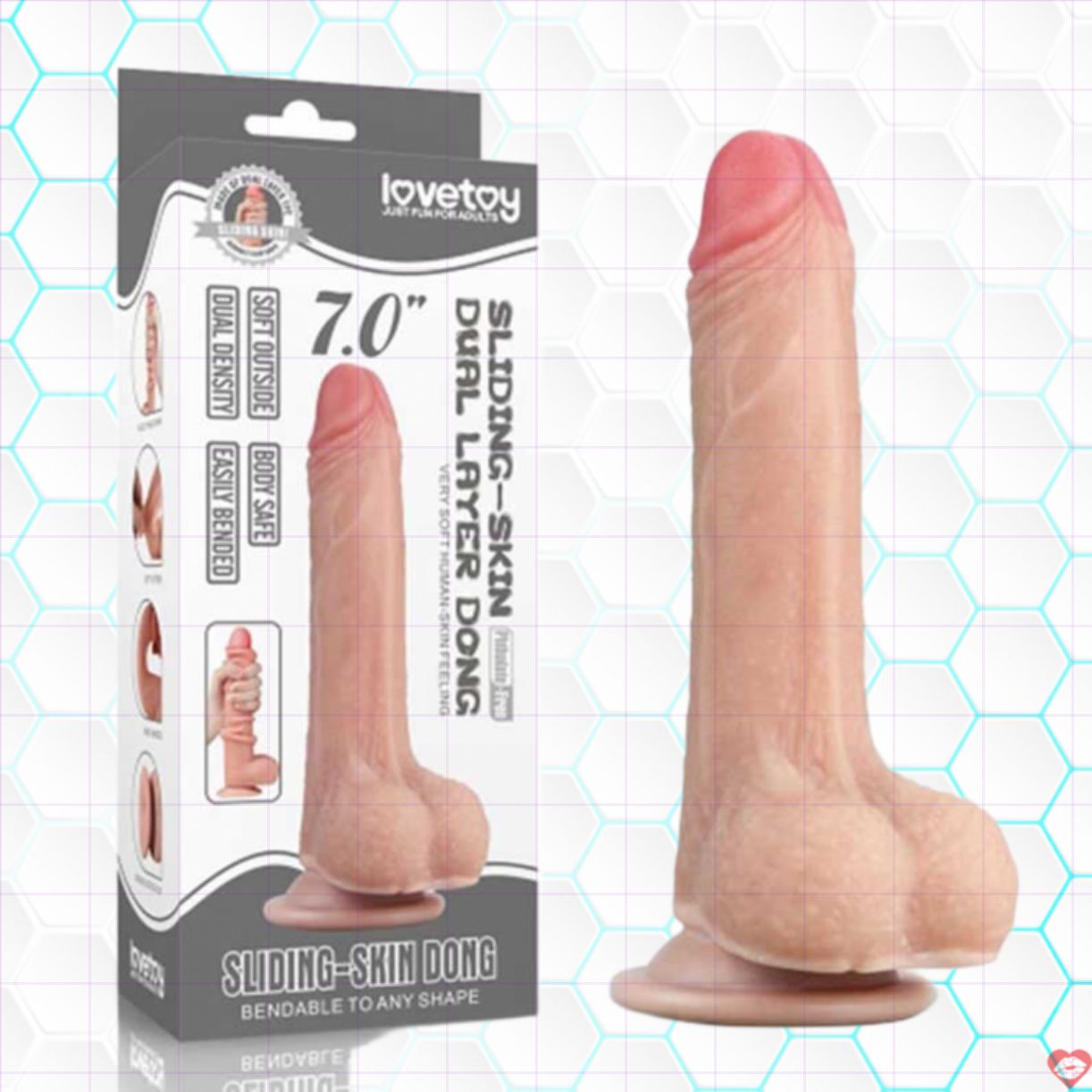 Dương vật giả Lovetoy Sliding hồng size 7 trải nghiệm thật 