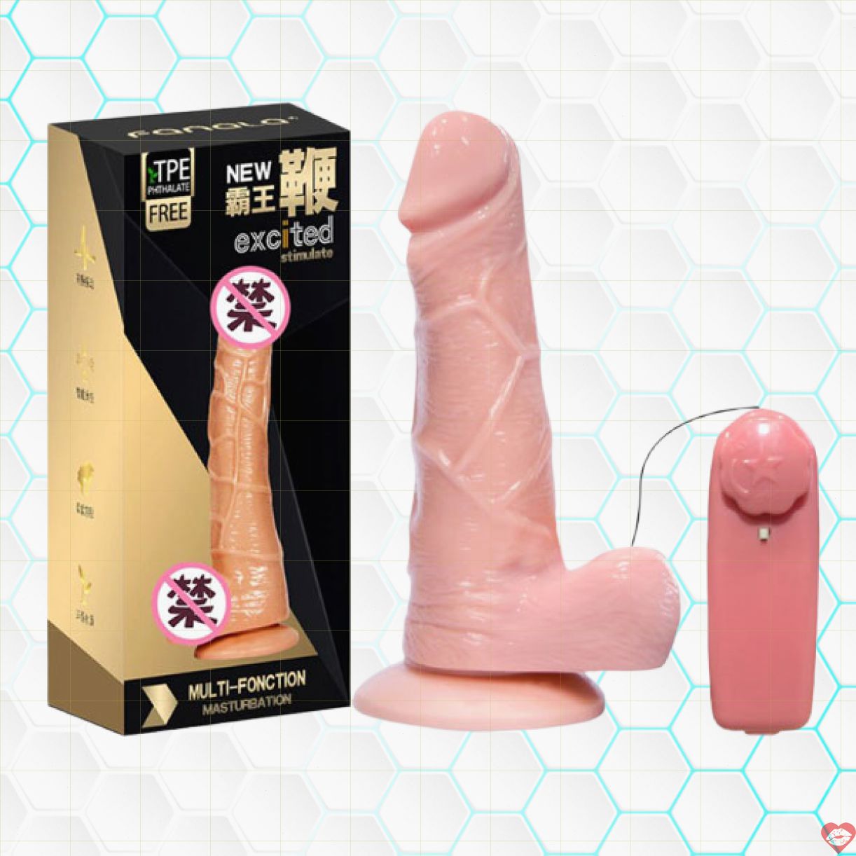 Dương vật giả Fanala Excited siêu mềm có rung, dễ dùng, an toàn 