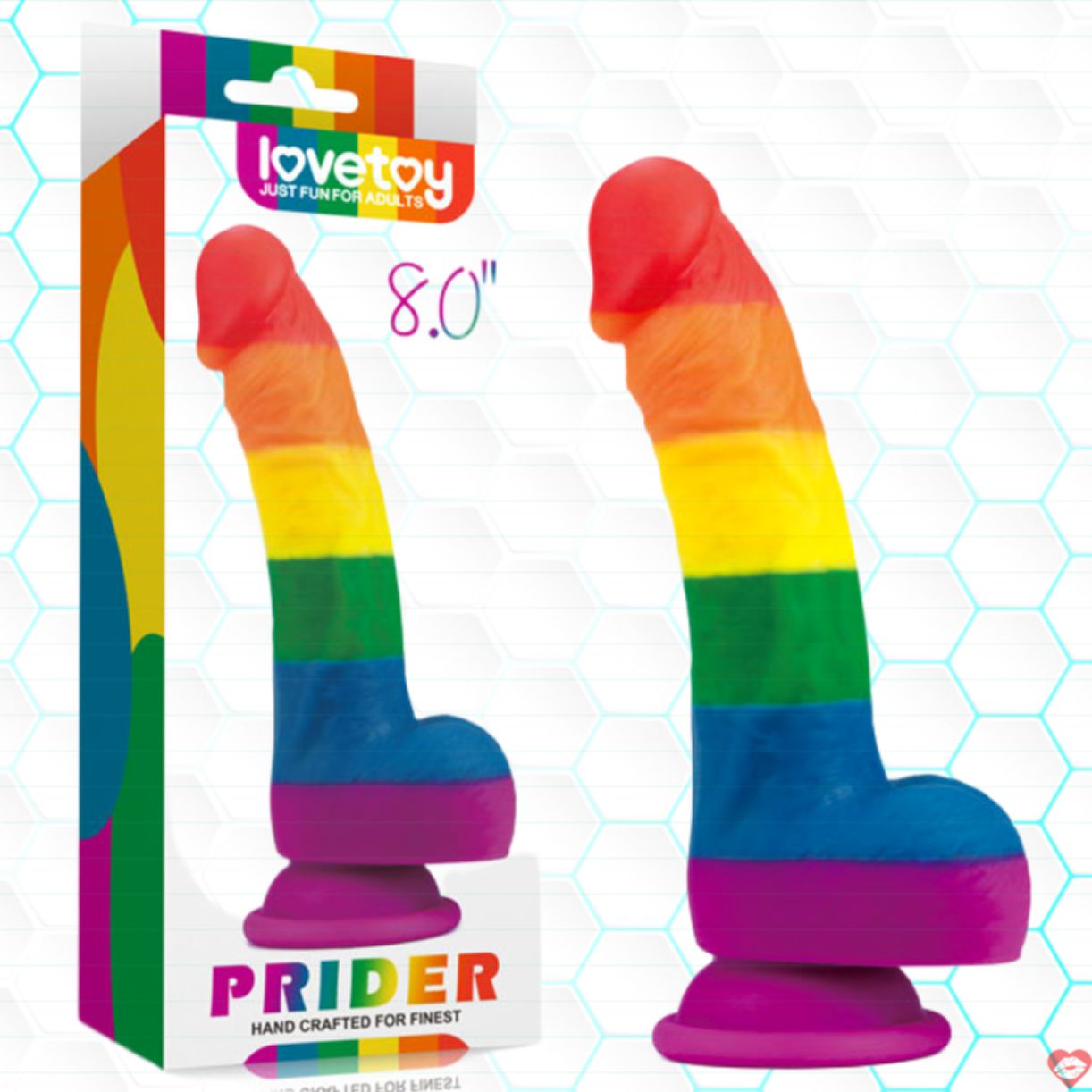 LoveToy Prider 8″ dương vật giả gắn tường siêu mê ly 