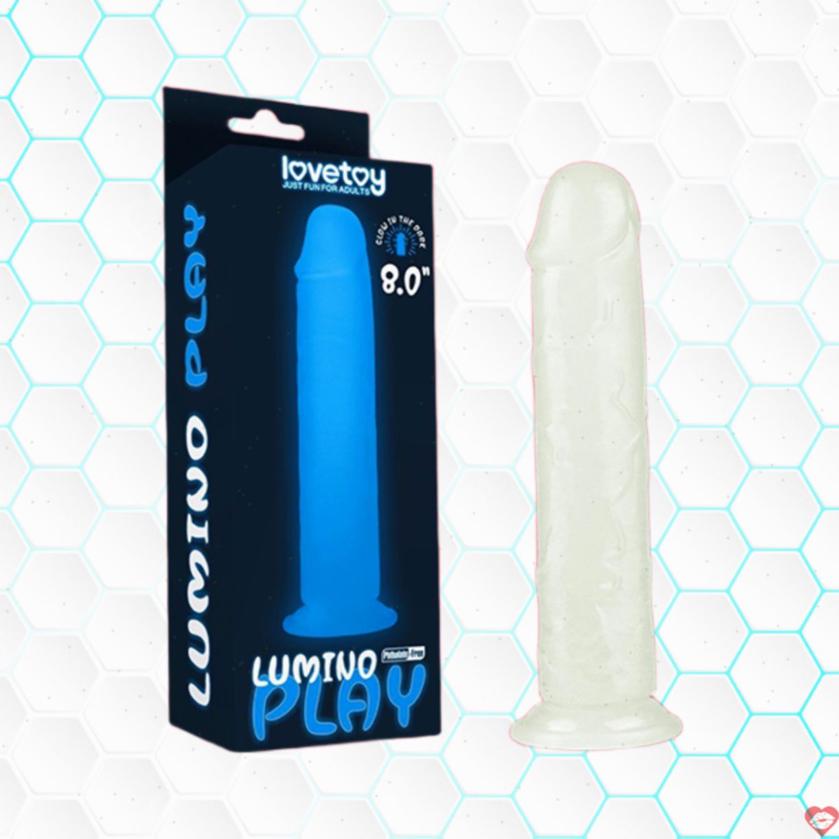 Dương vật giả Lovetoy Lumino Play 8 inch gắn tường siêu chân thực kích thích 