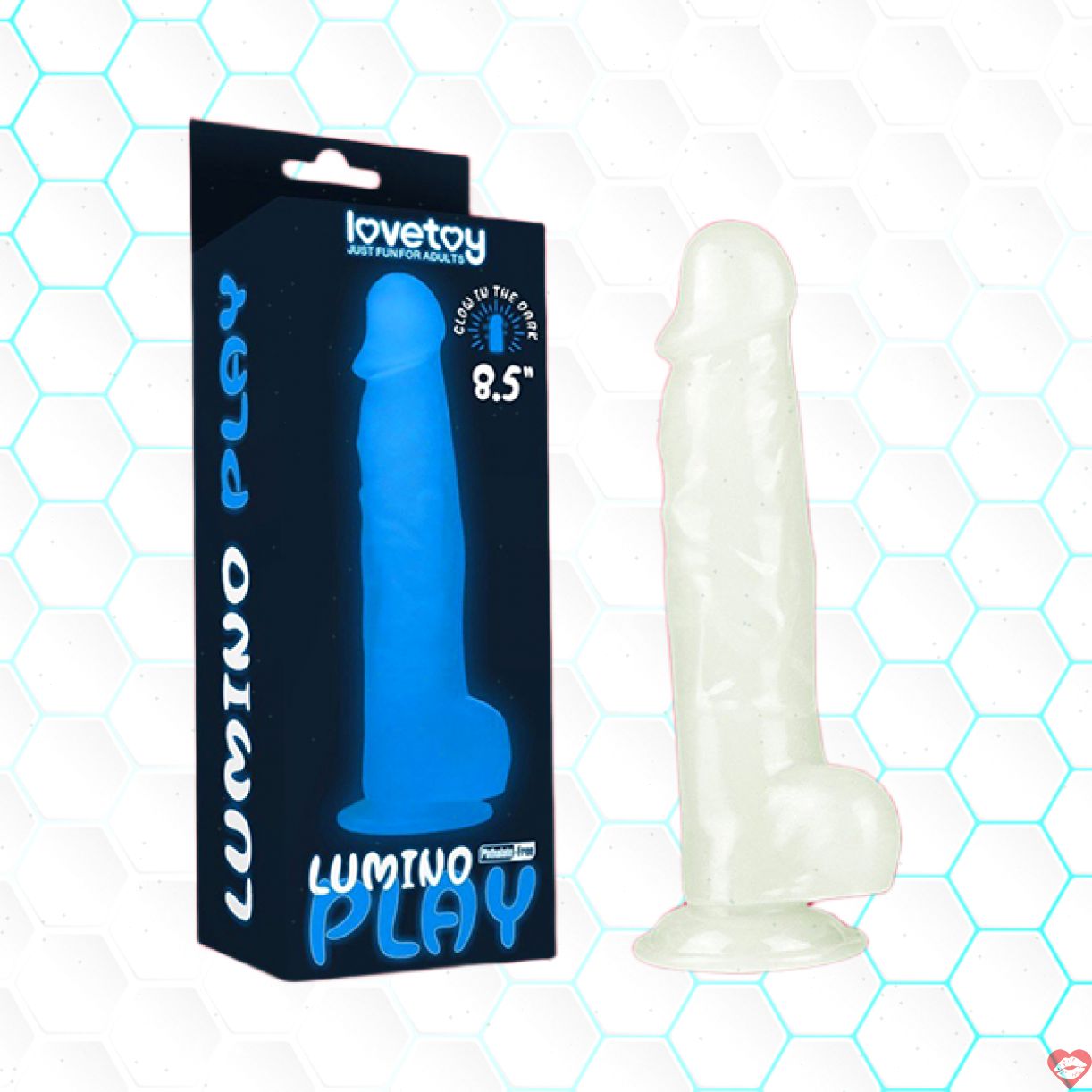 Lovetoy Lumino Play 85 inch dương vật giả gắn tường siêu thực 