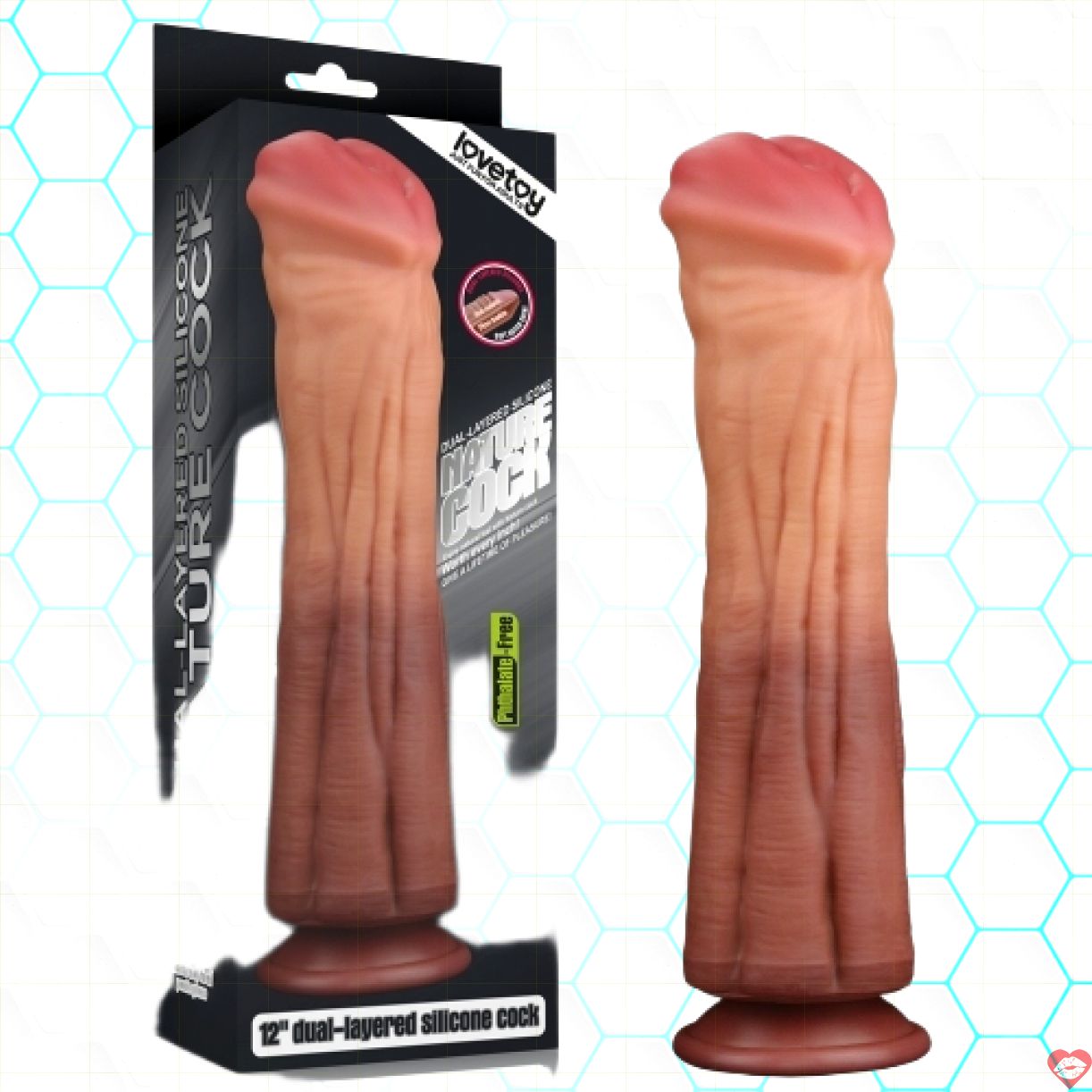 Lovetoy Platinum 12.5cm siêu khủng tự nhiên kích thích mạnh 