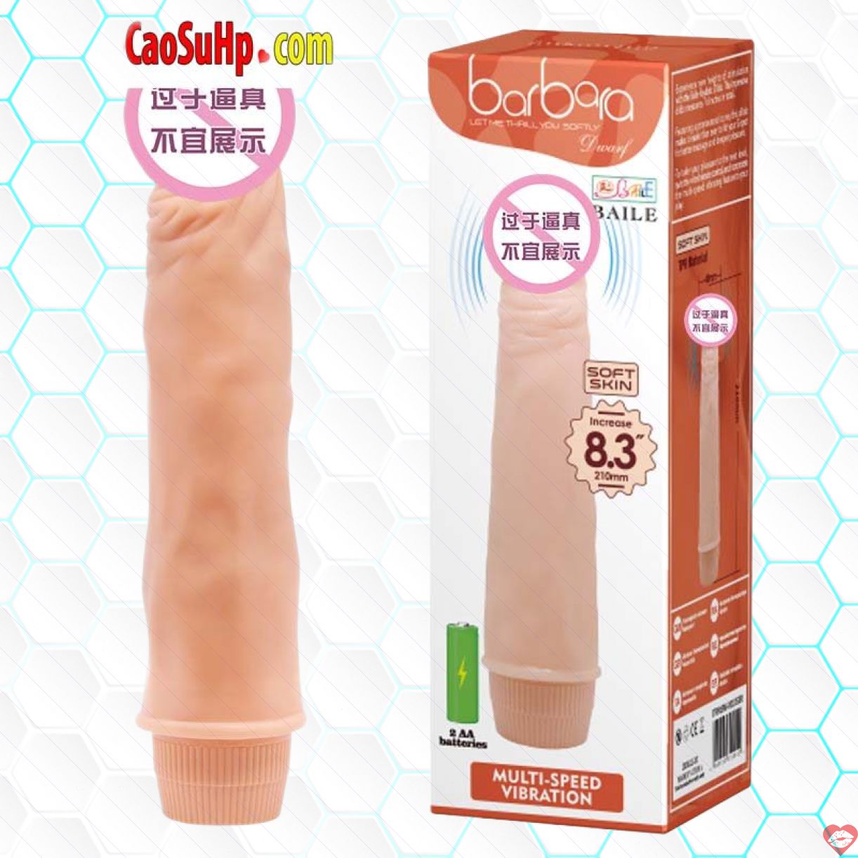 Dương vật Baile mềm mại Barbara rung cầm tay giá tốt uy tín 
