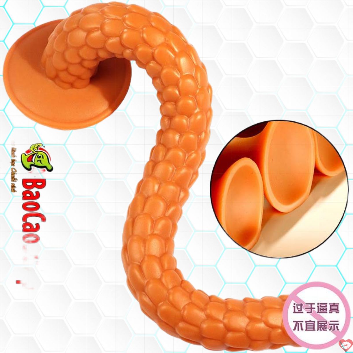 Dương vật giả Jiuai Snake Hunt dài mềm uốn dẻo siêu thật 