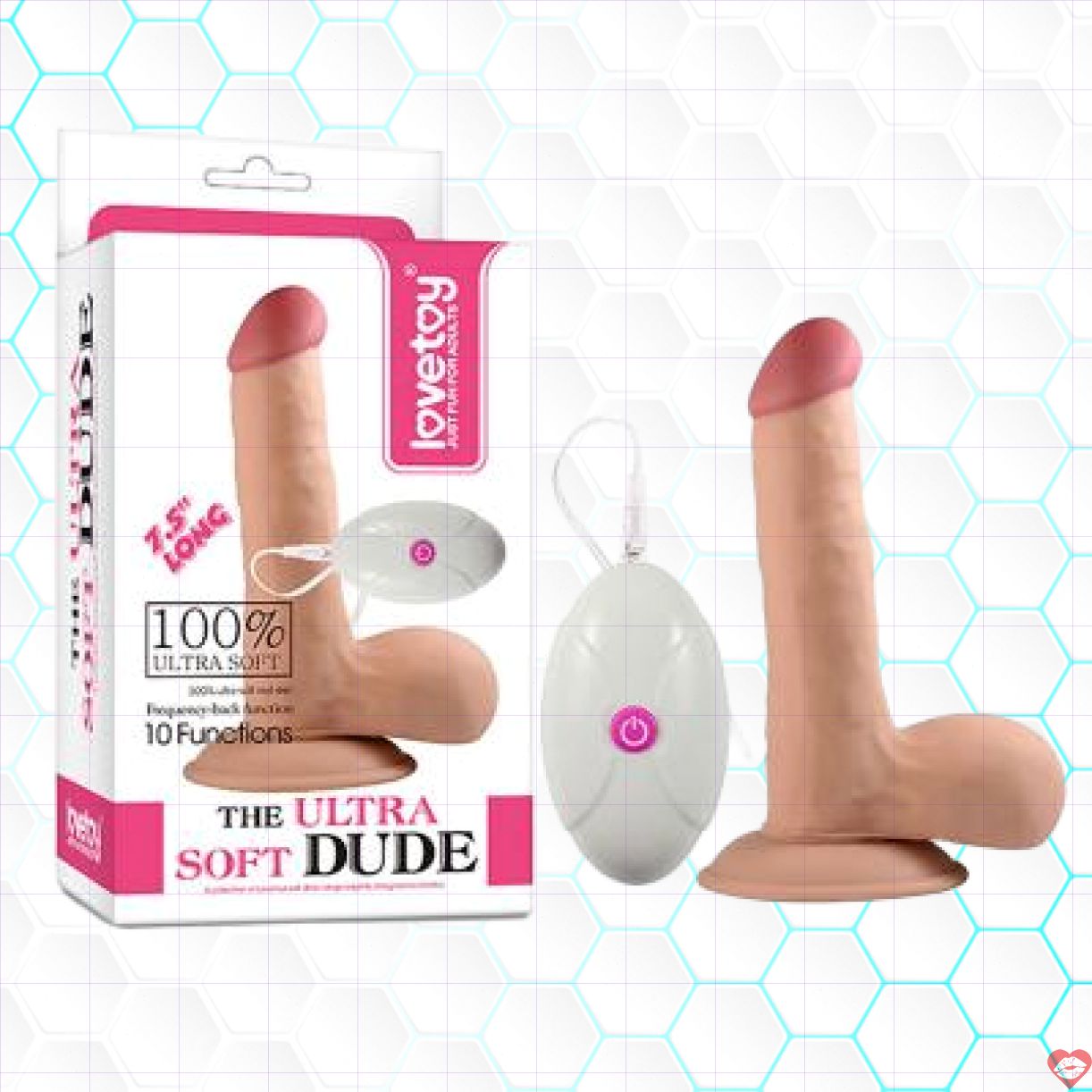 Dương Vật Silicon Mềm Mịn Rung 7 Chế Độ Lovetoy Cao Cấp 