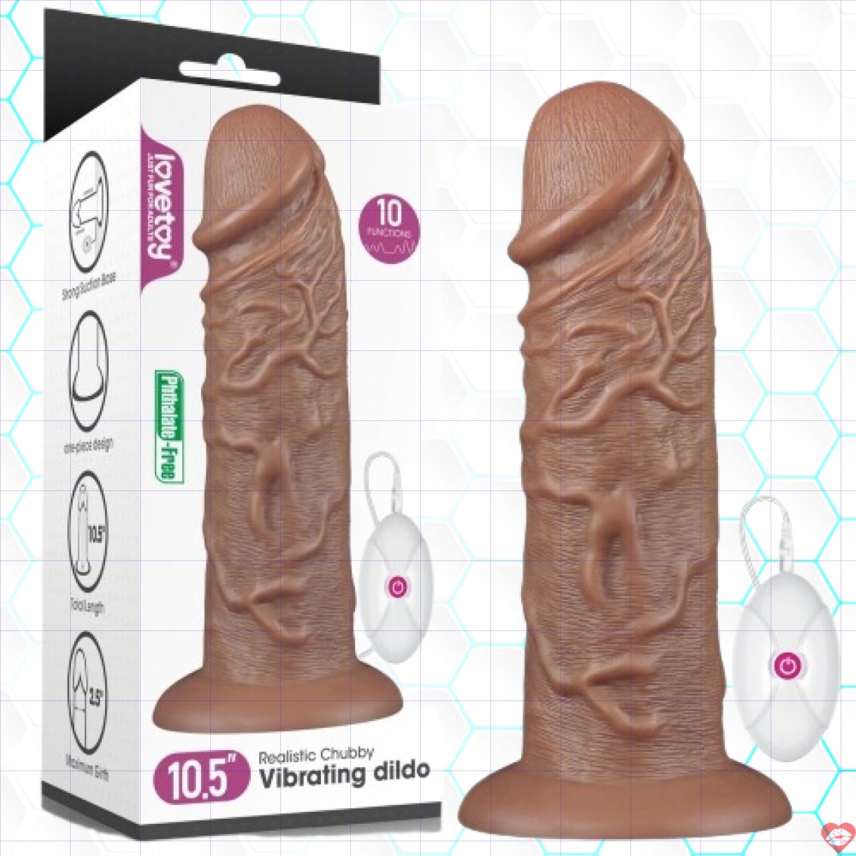 Dương Vật Giả Khủng Mềm Mịn Rung Mạnh Tạo Cảm Giác Thật - Lovetoy 